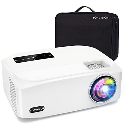 Beamer T Topvision Home Theater 4K Helligkeit Weiß
