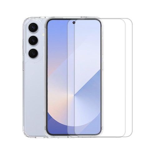 Hülle Galaxy S25+ und 2 schutzfolien - TPU - Transparent