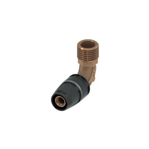 Tece logo-Push Winkelübergangsnippel Dimension 32mm x R 1", Rotguss/Siliziumbronze 8713307