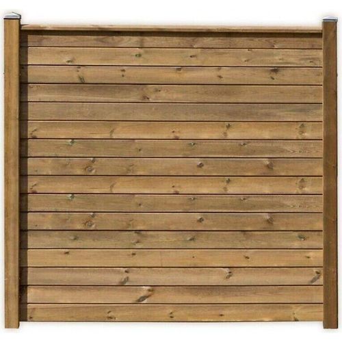 Sichtschutzzaun aus Kiefernholz KDI Holzzaun Sichtschutz Anbauwand : Flex-A Modell: Flex-A