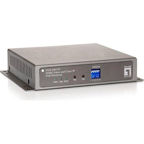LevelOne HVE-6601R Audio-/Video-Leistungsverstärker AV-Receiver Grau