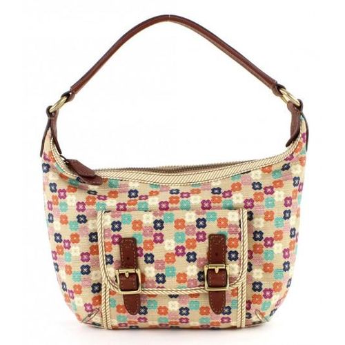 Handtasche fossile wmns schulterbag tate hobo natural blumenmischung