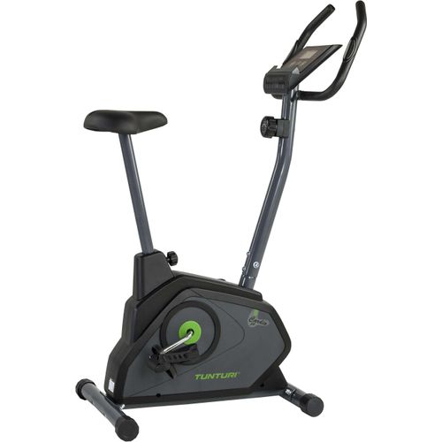 Tunturi Cardio Fit B30 Heimtrainer Fahrrad / Fitnessfahrrad / Hometrainer Fahrrad Trainer mit LCD-Bildschirmanzeige und Tablethalterung - Schwarz