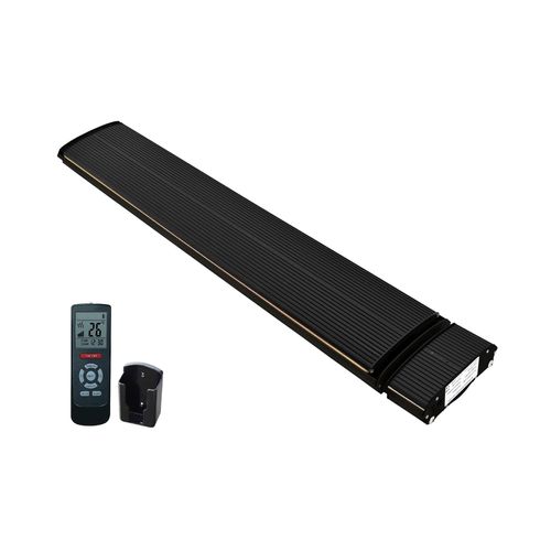 Infrarot-Terrassenstrahler schwarz Heizstrahler einstellbar mit 1800 - 2400Watt - 1800 Watt