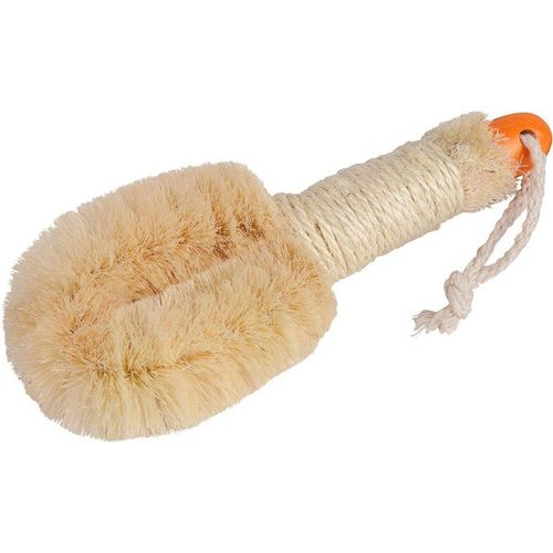 Davartis - Sisal Massagebürste rund - klein, geknotet um Holzstab