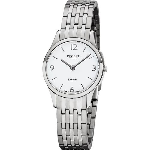 Regent Metall Damen Uhr GM-1615 Analog Armbanduhr silber Metallarmband D2URGM1615