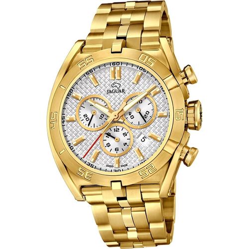 Jaguar Edelstahl Herren Uhr Chronograph Sport gold Executive D2UJ853/1