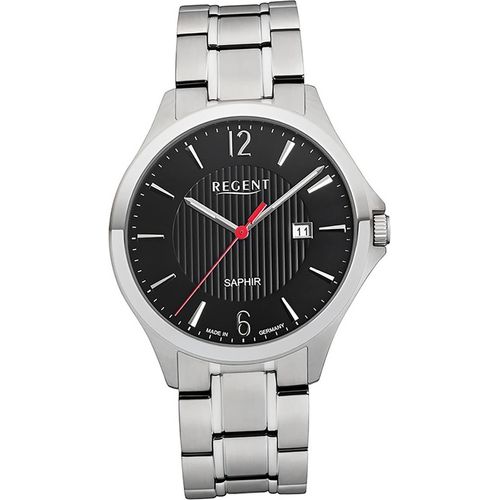 Regent Metall Herren Uhr GM-1632 Analog Armbanduhr silber Metallarmband D2URGM1632