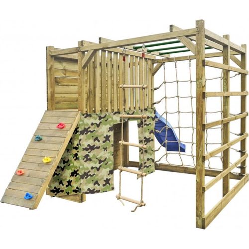 Spielplatz Kletterturm Spielturm Kletterwand - (4017)