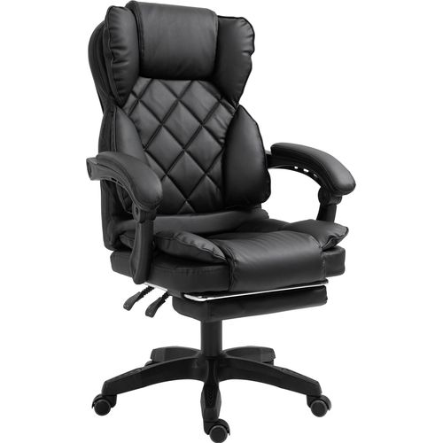 Schreibtischstuhl Design Bürostuhl TV Bürosessel Chefsessel Relax & Home Office,Farbe:Schwarz