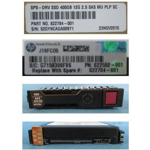 HP Enterprise 400 GB SAS 2,5 Zoll SFF SSD mit Stromausfallschutz, 768268-001