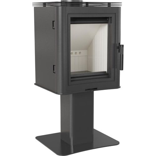 Kaminofen aus Stahl säulenfuß KRATKI K5 Ø 150 7 kW