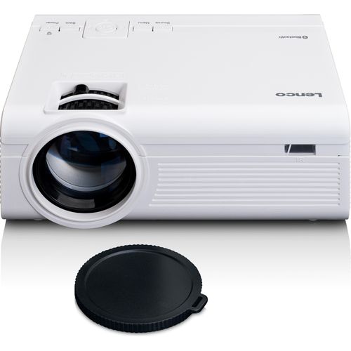 Lenco LPJ-300WH - LCD-Projektor mit Bluetooth® - Bis zu 250 cm Projektionsgröße - USB-Eingang - SD-Kartenleser - Weiß