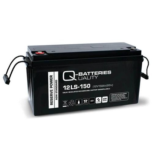 Q-Batteries 12LS-150 / 12V - 158Ah Blei Akku Standard-Typ AGM VRLA 10 Jahres Typ