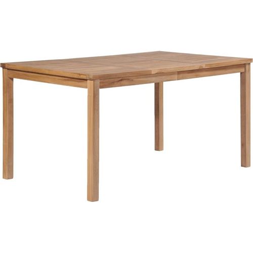Gartentisch 150x90x77 cm Massivholz Teak