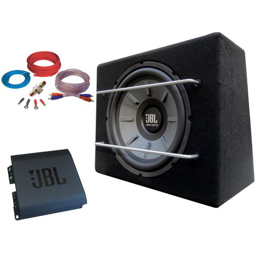 JBL Stage 1600 Watt Basspaket Subwoofer Verstärker Set Kabelset Komplettset