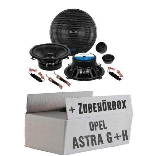 Opel Astra G + H Tür hinten - Lautsprecher Boxen Crunch GTS5.2C - 13cm 2-Wege System GTS 5.2C Auto Einbauzubehör - Einbauset