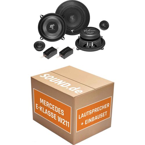 Lautsprecher Boxen Einbaupaket vorne Hifonics VX5.2E passend für Mercedes E-Klasse W211 | 2x Tief-Mitteltöner 2x Hochtöner 2x Frequenzweiche