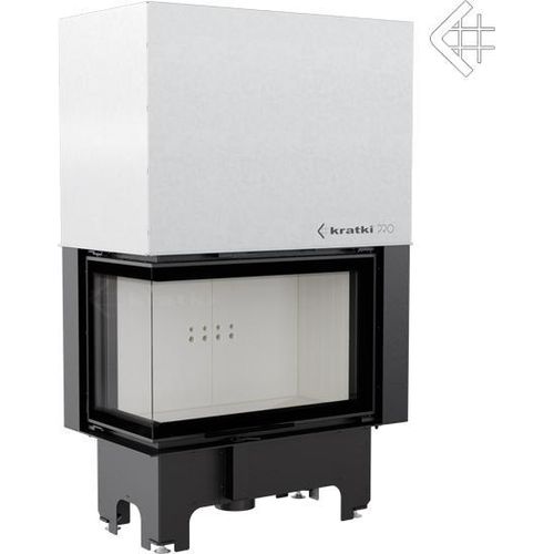 Kamineinsatz aus Stahl KRATKI VNL 810/410 14 kW Ø 200 mit Schiebetür