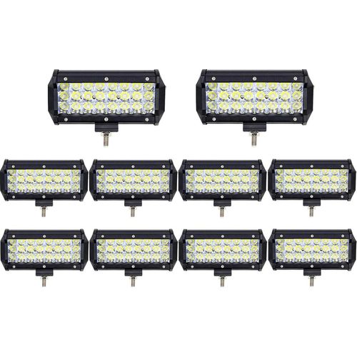 10X 72W LED Arbeitsscheinwerfer Bar,Greenmigo IP67 Zusatzscheinwerfer Arbeitslicht LED Scheinwerfer Arbeitsleuchte