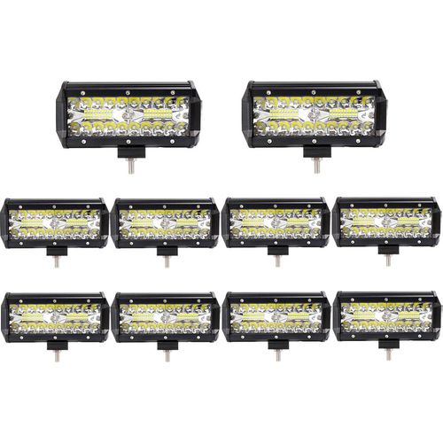10X 120W LED Arbeitsscheinwerfer Bar,Greenmigo IP67 Zusatzscheinwerfer Arbeitslicht LED Scheinwerfer Arbeitsleuchte