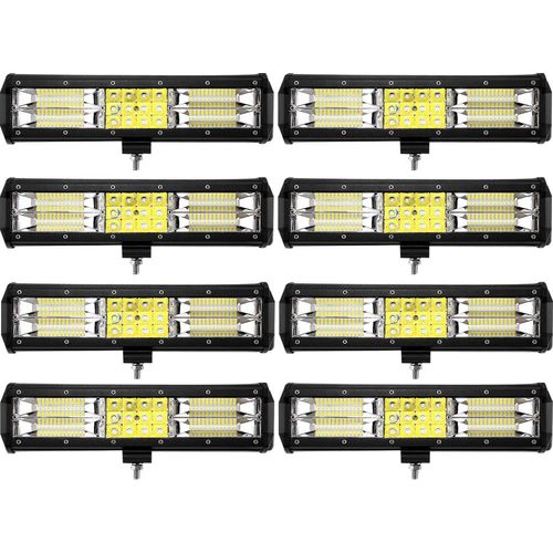 8X 180W LED Arbeitsscheinwerfer Bar,Greenmigo IP67 Zusatzscheinwerfer Arbeitslicht LED Scheinwerfer Arbeitsleuchte