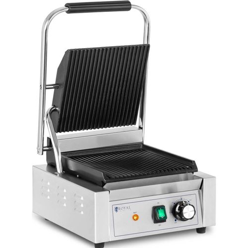 Royal Catering Kontaktgrill - 1.800 W - geriffelt