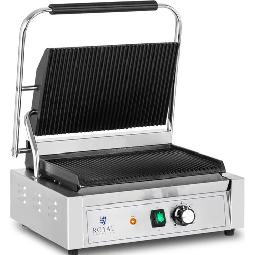 Royal Catering Kontaktgrill - 2.200 W - geriffelt