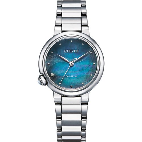 Uhr, Analog, Silber, Petrol