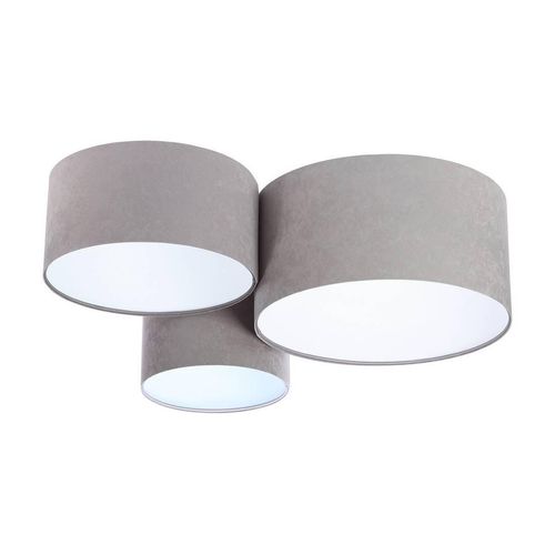 Deckenleuchte Trio grau weiß 3 x E27 L:91cm H:30cm dimmbar
