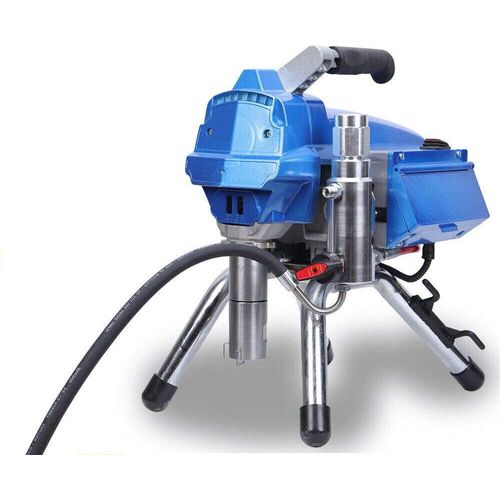 3000W Airless Farbsprühgerät Spritzgerät Farbsprühsystem Spritzmaschine Airlessgerät Maschine Druckregelnde Elektronische Edelstahl (Blau)