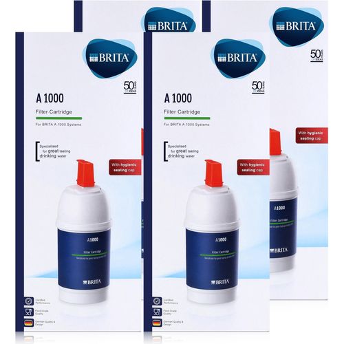 BRITA Filterkartusche A1000 Schützt Haushaltsgeräte vor Verkalkung (4er Pack)