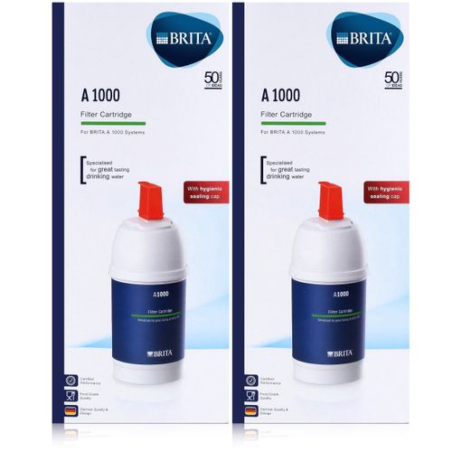 BRITA Filterkartusche A1000 Schützt Haushaltsgeräte vor Verkalkung (2er Pack)