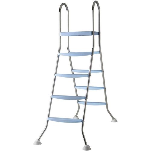Edelstahl Sicherheitsleiter INOX 142 cm