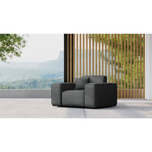 Gartensessel Sessel Loungsessel SUMMER wetterfester Stoff NXL Anthrazit