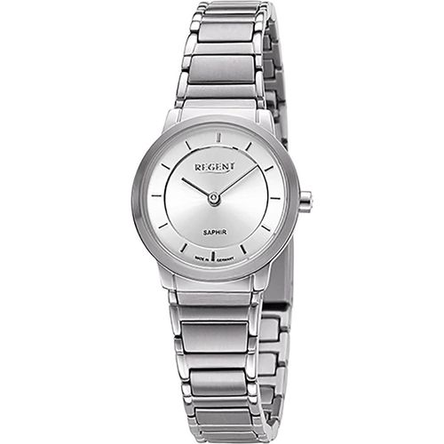 Regent Metallband Damen Uhr GM-2130 Armbanduhr Quarz silber Metallarmband D2URGM2130