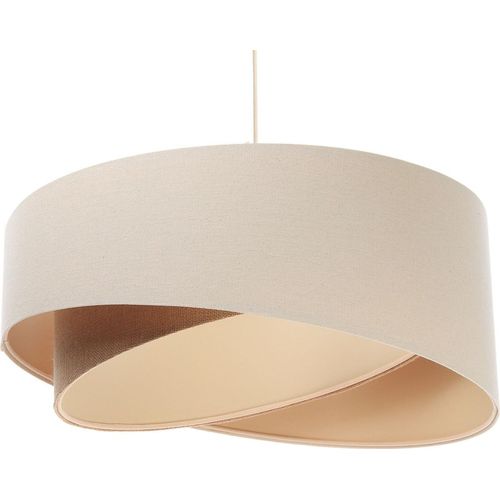 Hängeleuchte Boho weiss beige, creme 1XE27/60w H:105cm Ø:50cm dimmbar