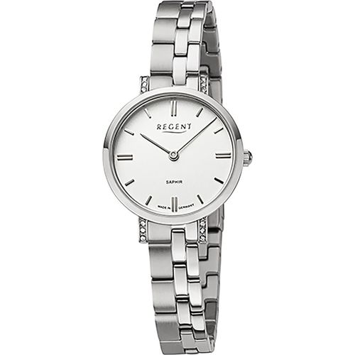 Regent Metallband Damen Uhr GM-2120 Armbanduhr Quarz silber Metallarmband D2URGM2120