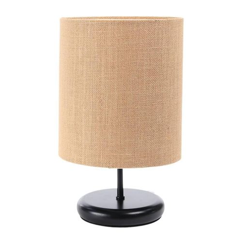 Tischleuchte Boho schwarz beige, creme 1XE27/60w H:32cm Ø:20cm