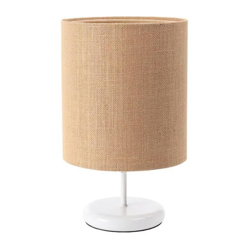 Tischleuchte Boho weiss beige, creme 1XE27/60w H:32cm Ø:20cm