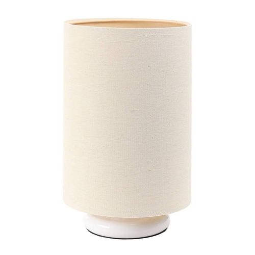 Tischleuchte Boho weiss beige, creme 1XE27/60w H:34cm Ø:20cm