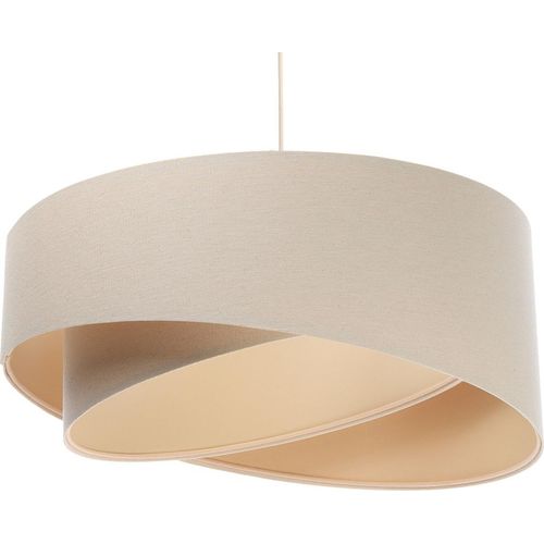 Hängeleuchte Boho weiss beige, creme 1XE27/60w H:105cm Ø:50cm dimmbar