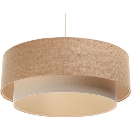 Hängeleuchte Boho weiss beige, creme 1XE27/60w H:102cm Ø:60cm dimmbar