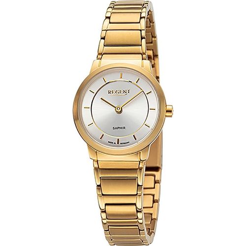 Regent Metallband Damen Uhr GM-2132 Armbanduhr Quarz gold Metallarmband D2URGM2132