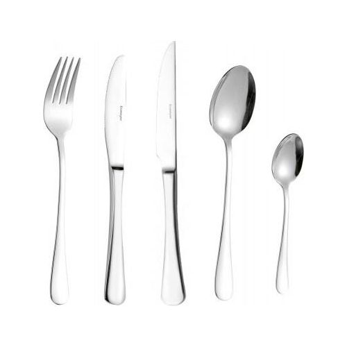 Esmeyer 60-tlg. Menü & Steak Besteck Set 'SYLVIA' 18/0 Edelstahl poliert- Klassisch Zeitlos - 12 Personen