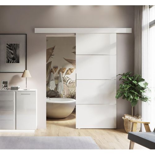 RICO PLUS Schiebetür Weiß 76 cm