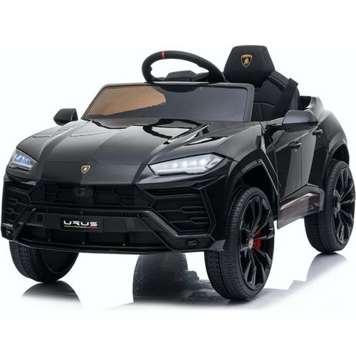 Lamborghini Urus Kinderauto Kinderfahrzeug Kinder Elektroauto 12V / 2x Motoren / Öffnende Türen (Schwarz)