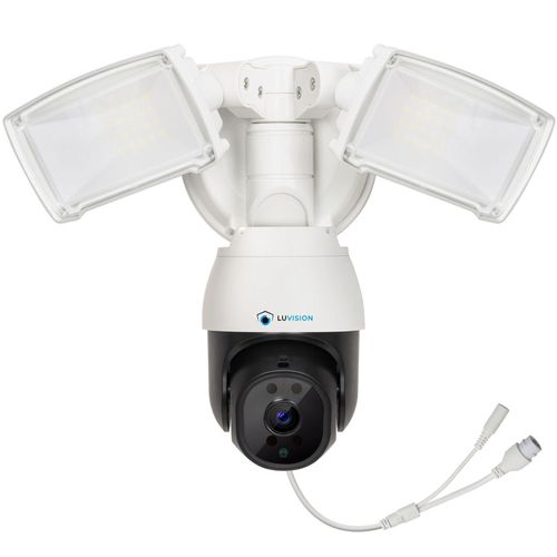 LUVISION LED Flutlicht PTZ WLAN Überwachungskamera mit Bewegungsverfolgung Lampe AI Auto Tracking