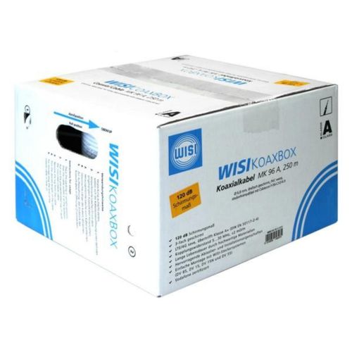 WISI MK 96A 0252, Koaxialkabel, 120dB, 250m Box, weiß