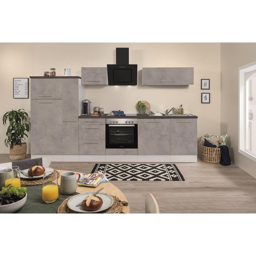 Küche Küchenzeile Küchenblock Beton Amanda 310 cm Respekta Premium